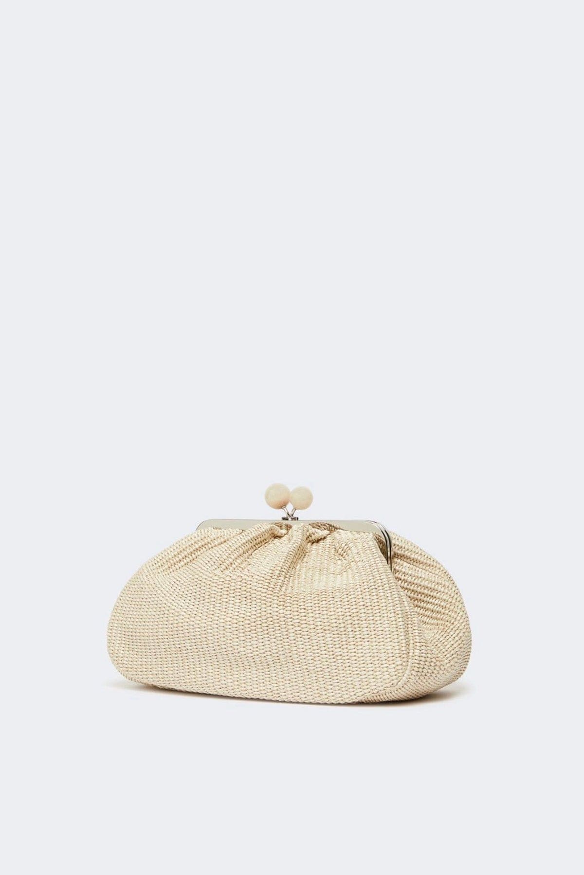 MAXMARA'S BRANDS BORSA  Borsa in rafia naturale Pasticcino Bag Weekend Max Mara Wkafortuna