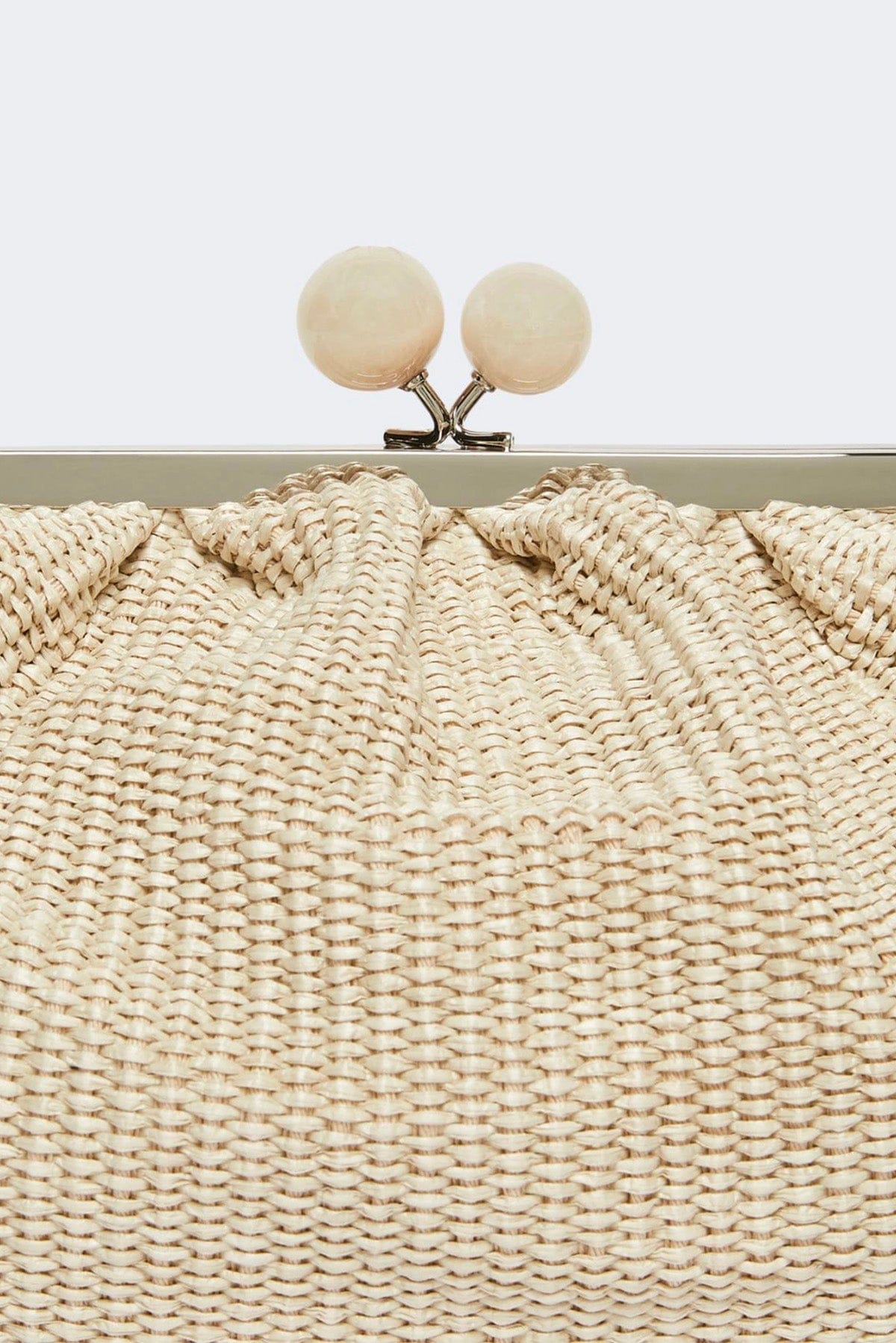 MAXMARA'S BRANDS BORSA  Borsa in rafia naturale Pasticcino Bag Weekend Max Mara Wkafortuna