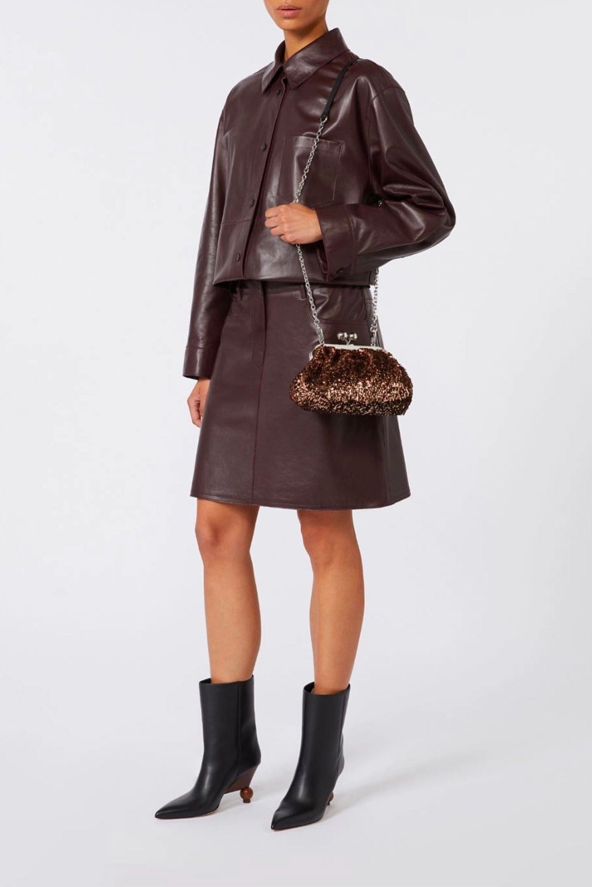 MAXMARA'S BRANDS BORSA  Borsa pasticcino con paillettes all over Wkatarga