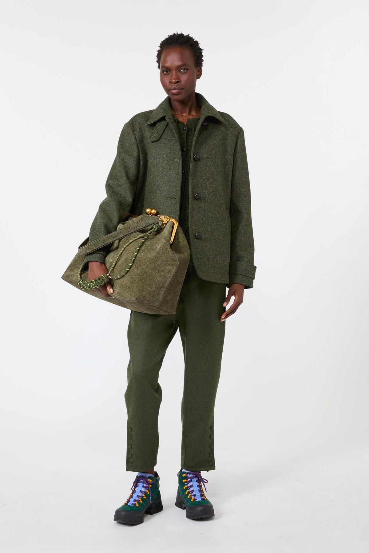MAXMARA'S BRANDS BORSA  Borsa Pasticcino in crosta verde Max Mara Weekend