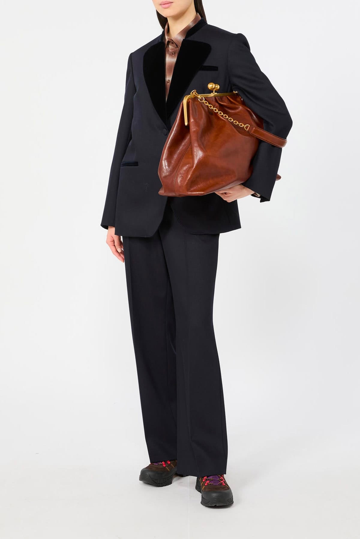 MAXMARA'S BRANDS BORSA  Borsa Pasticcino in cuoio grande Max Mara Weekend Wkamirte