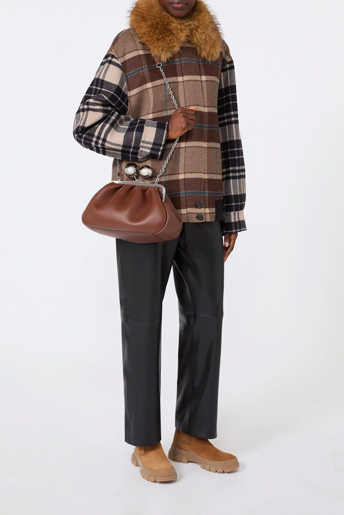 MAXMARA'S BRANDS BORSA  Borsa Pasticcino in cuoio Max Mara Weekend Wkacaro
