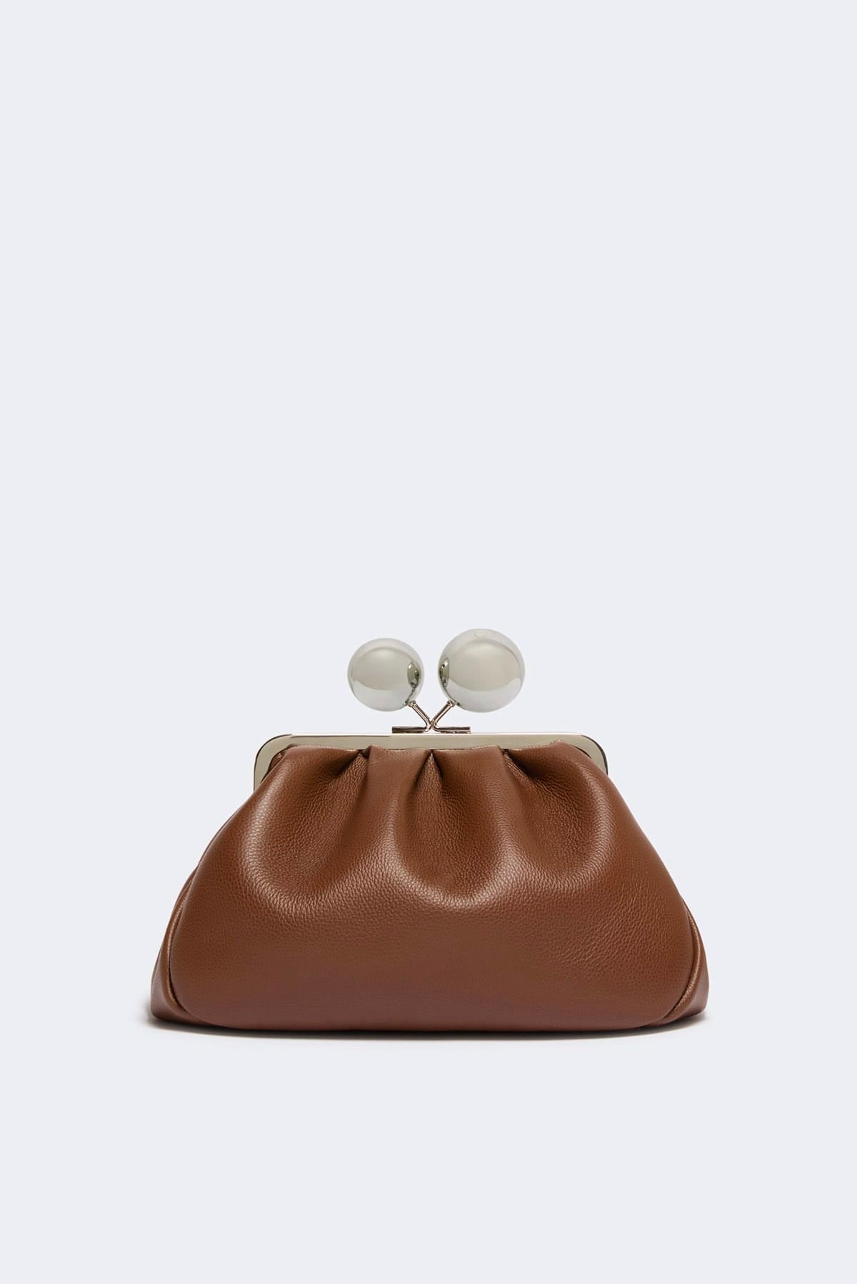 MAXMARA'S BRANDS BORSA  CASTAGNA / UNICA Borsa Pasticcino in cuoio Max Mara Weekend Wkacaro