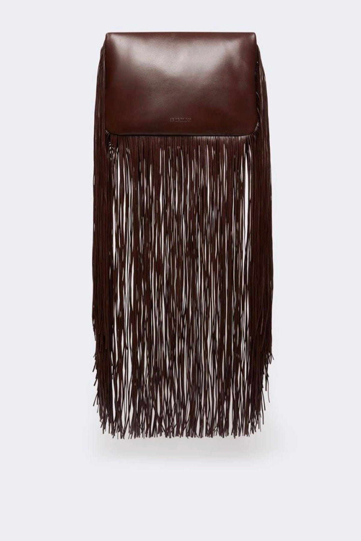MAXMARA&#39;S BRANDS BORSA  CIOCCOLATO / UNICA Borsa in vernice donna Sportmax Soffyfringes1234