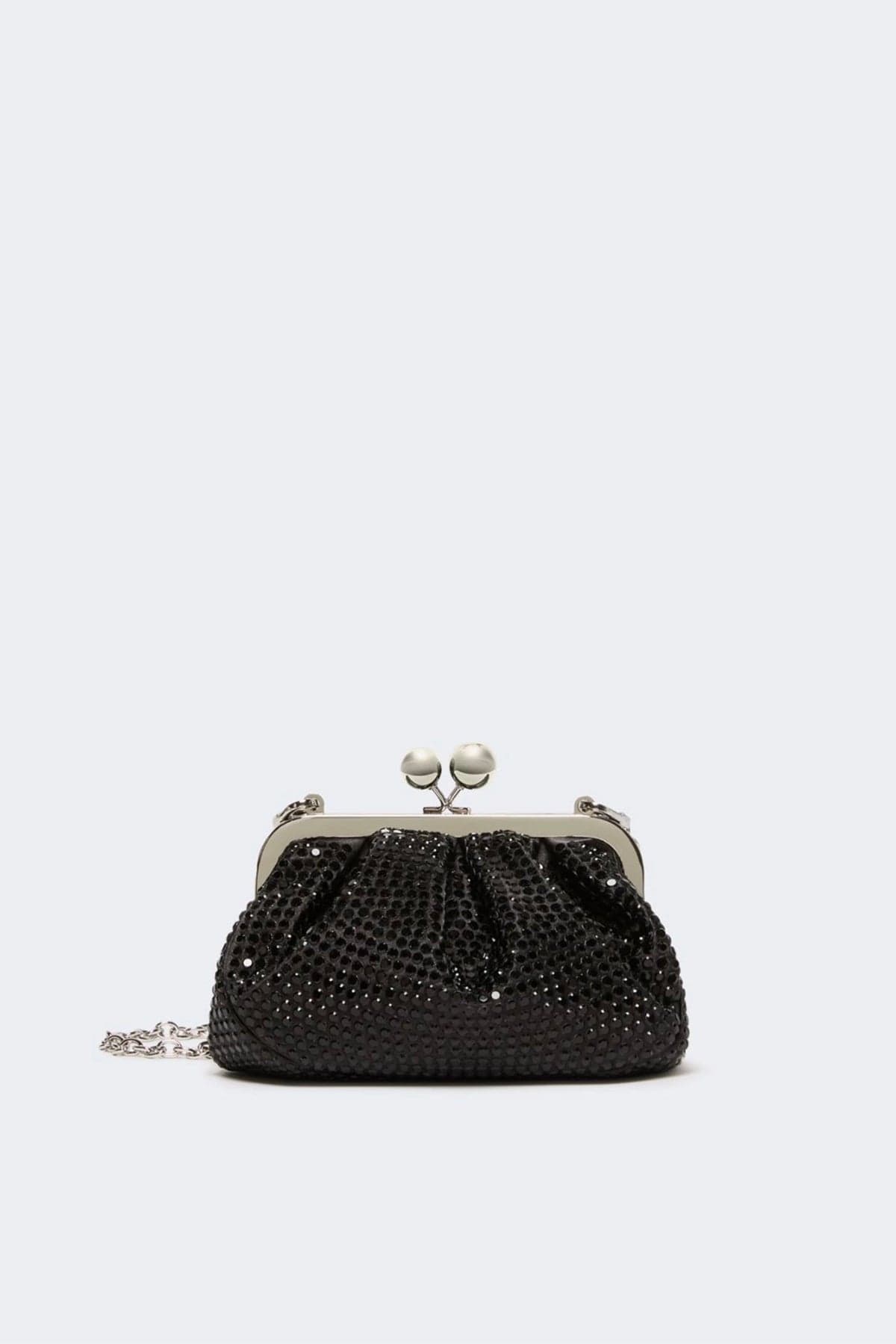 MAXMARA'S BRANDS BORSA  GRIGIO SCURO / UNICA Borsa pasticcino con strass in cristallo Wkalama