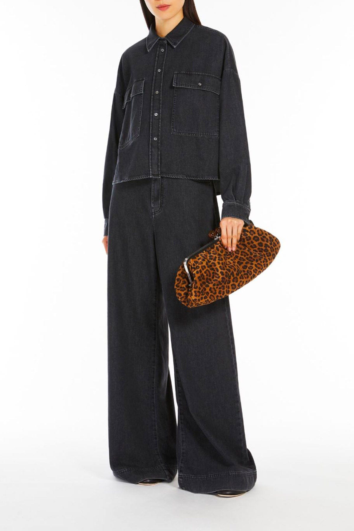 MAXMARA&#39;S BRANDS BORSA  LEOPARDO / UNICA Borsa in suede leopardata Max Mara Weekend Moscova