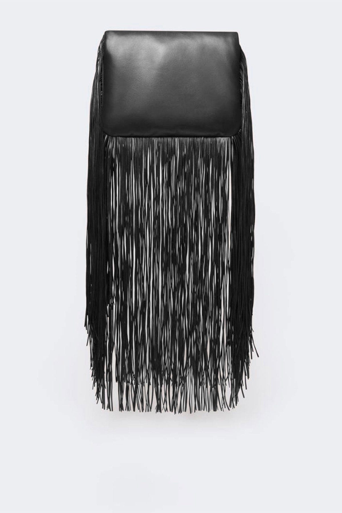 MAXMARA&#39;S BRANDS BORSA  NERO / UNICA Borsa in vernice donna Sportmax Soffyfringes1234
