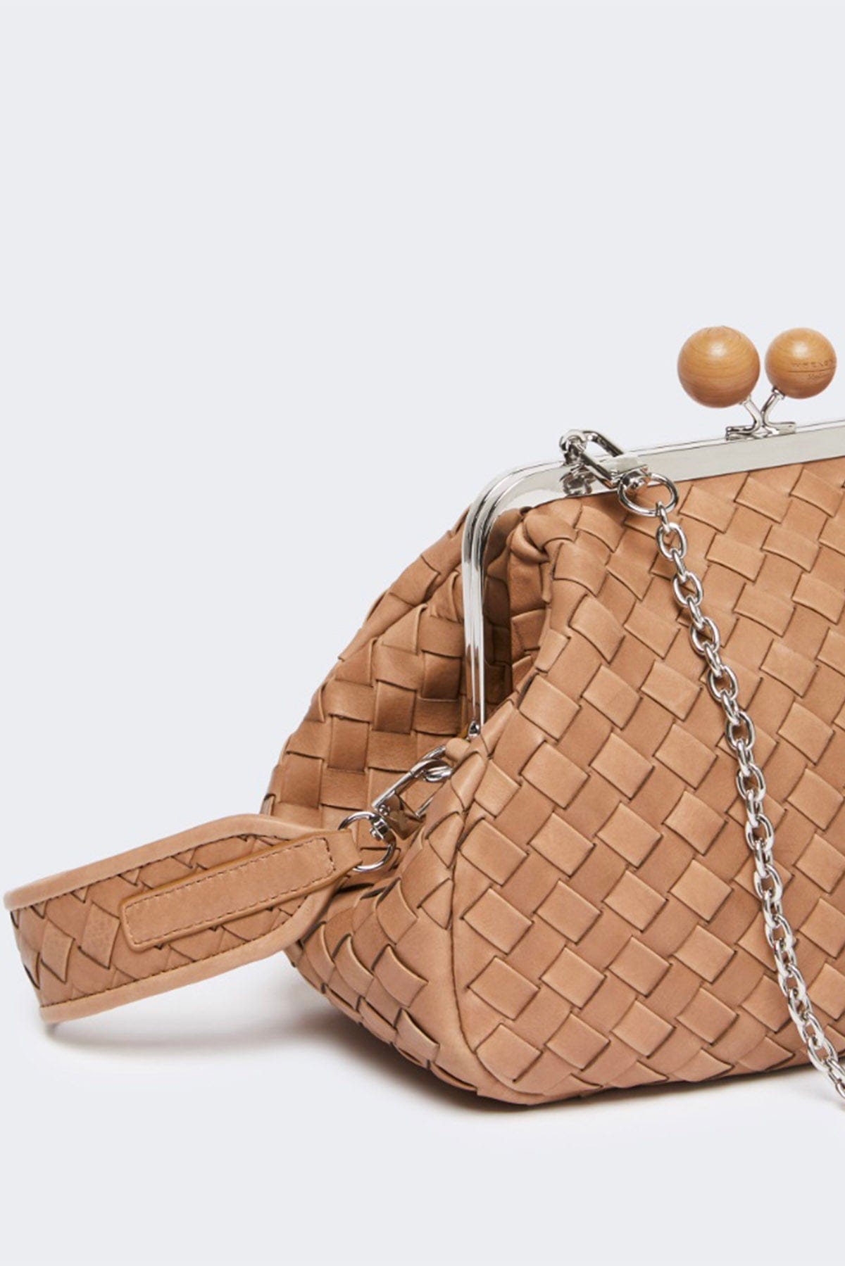 MAXMARA&#39;S BRANDS BORSA  Pasticcino Bag in pelle intrecciata Weekend Max Mara Pancia