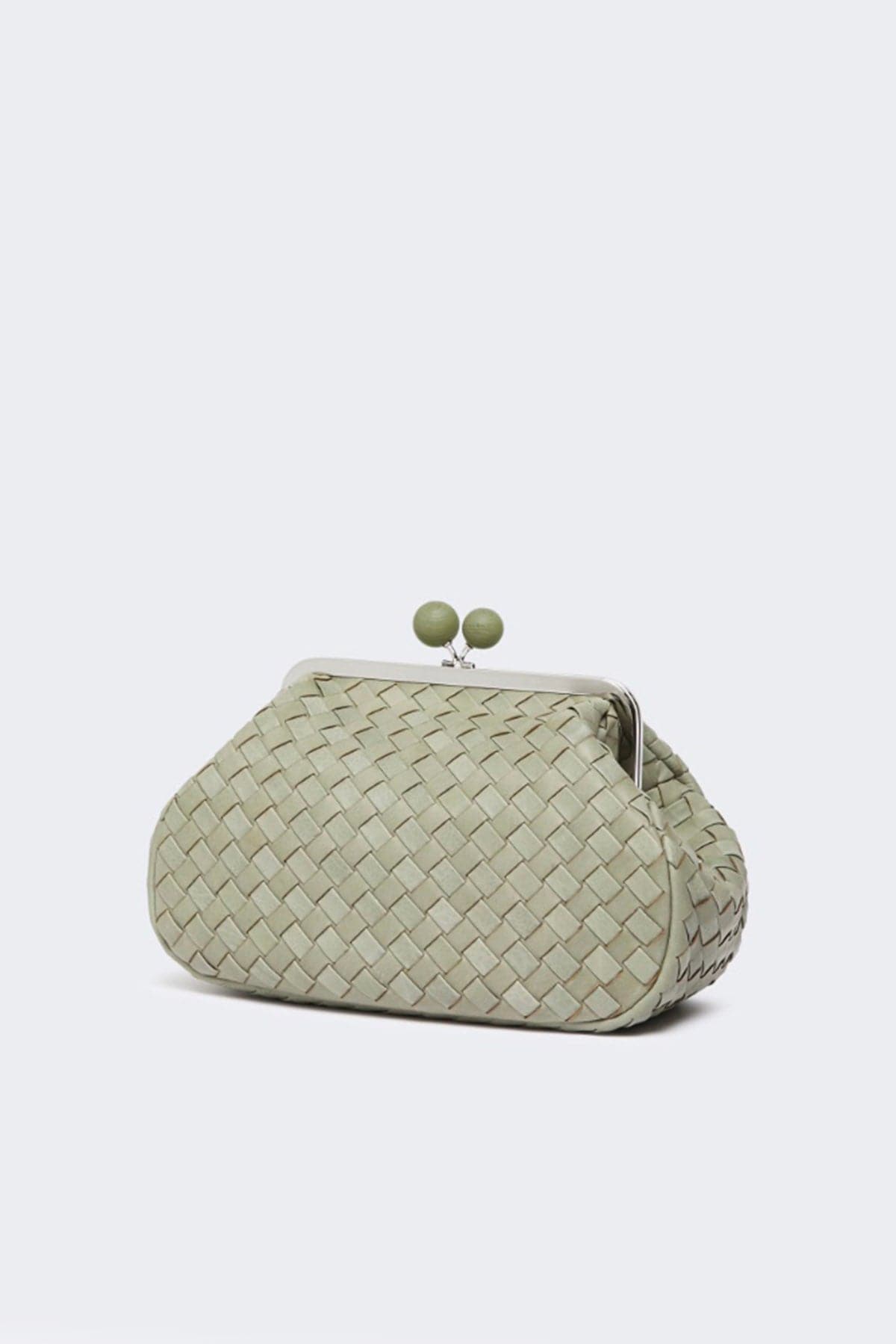 MAXMARA&#39;S BRANDS BORSA  Pasticcino Bag in pelle intrecciata Weekend Max Mara Pancia