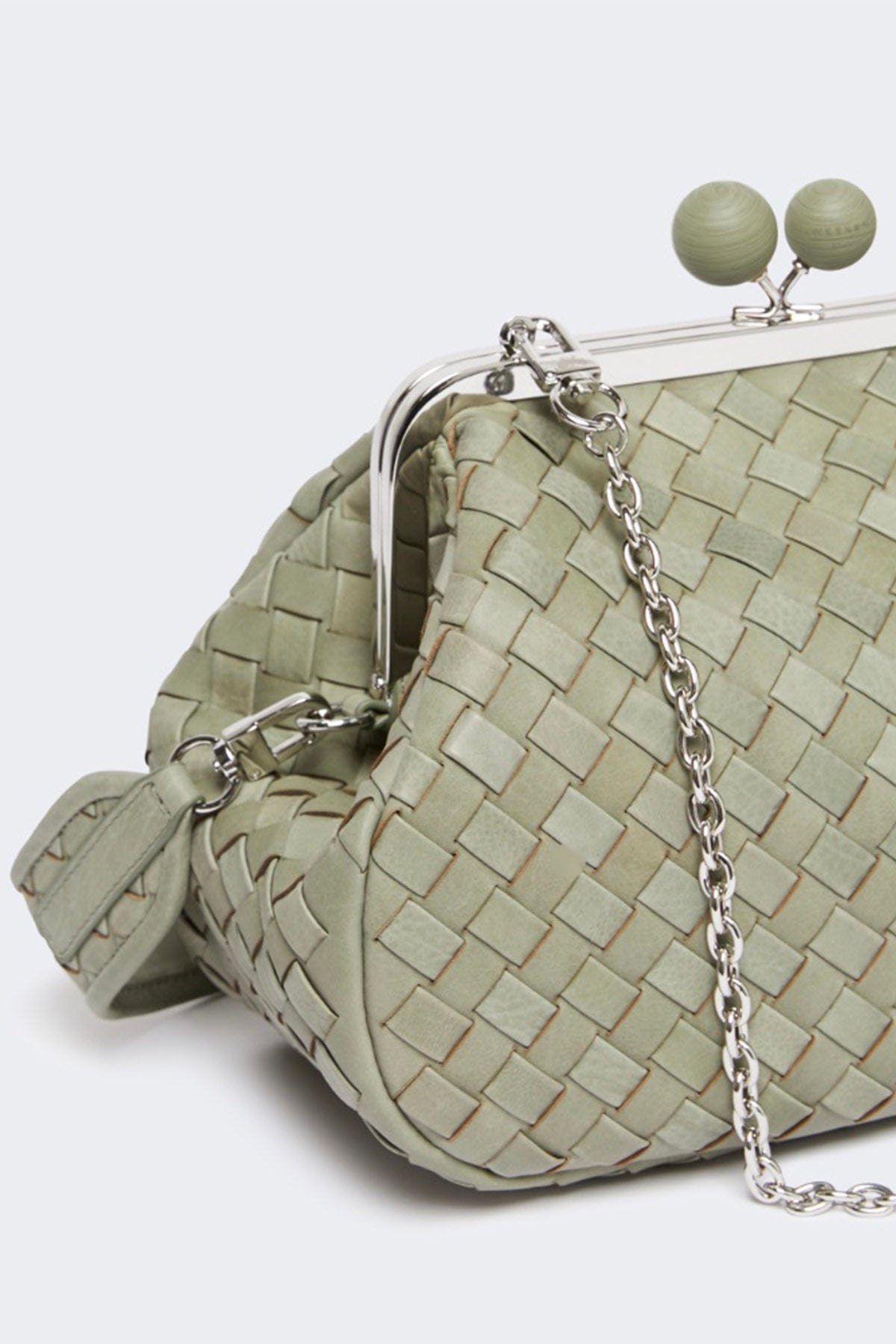 MAXMARA&#39;S BRANDS BORSA  Pasticcino Bag in pelle intrecciata Weekend Max Mara Pancia
