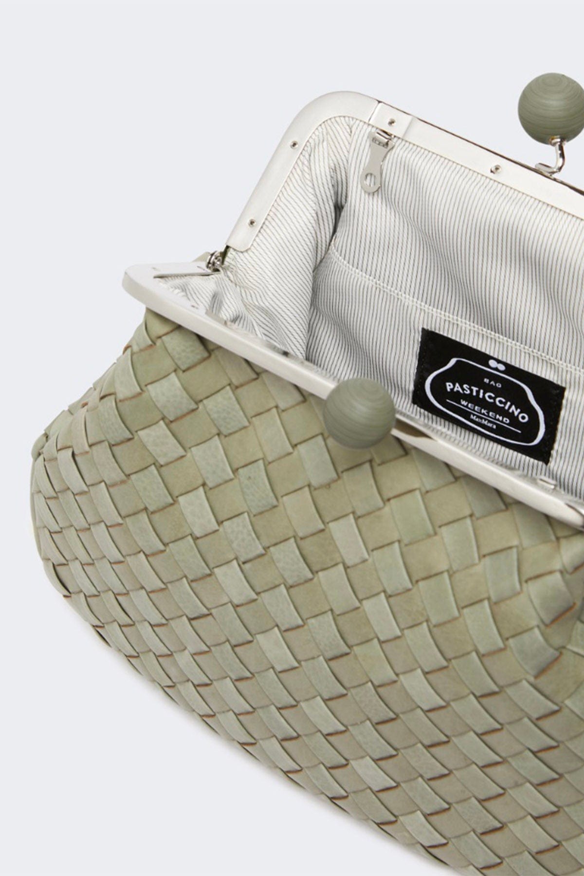 MAXMARA&#39;S BRANDS BORSA  Pasticcino Bag in pelle intrecciata Weekend Max Mara Pancia