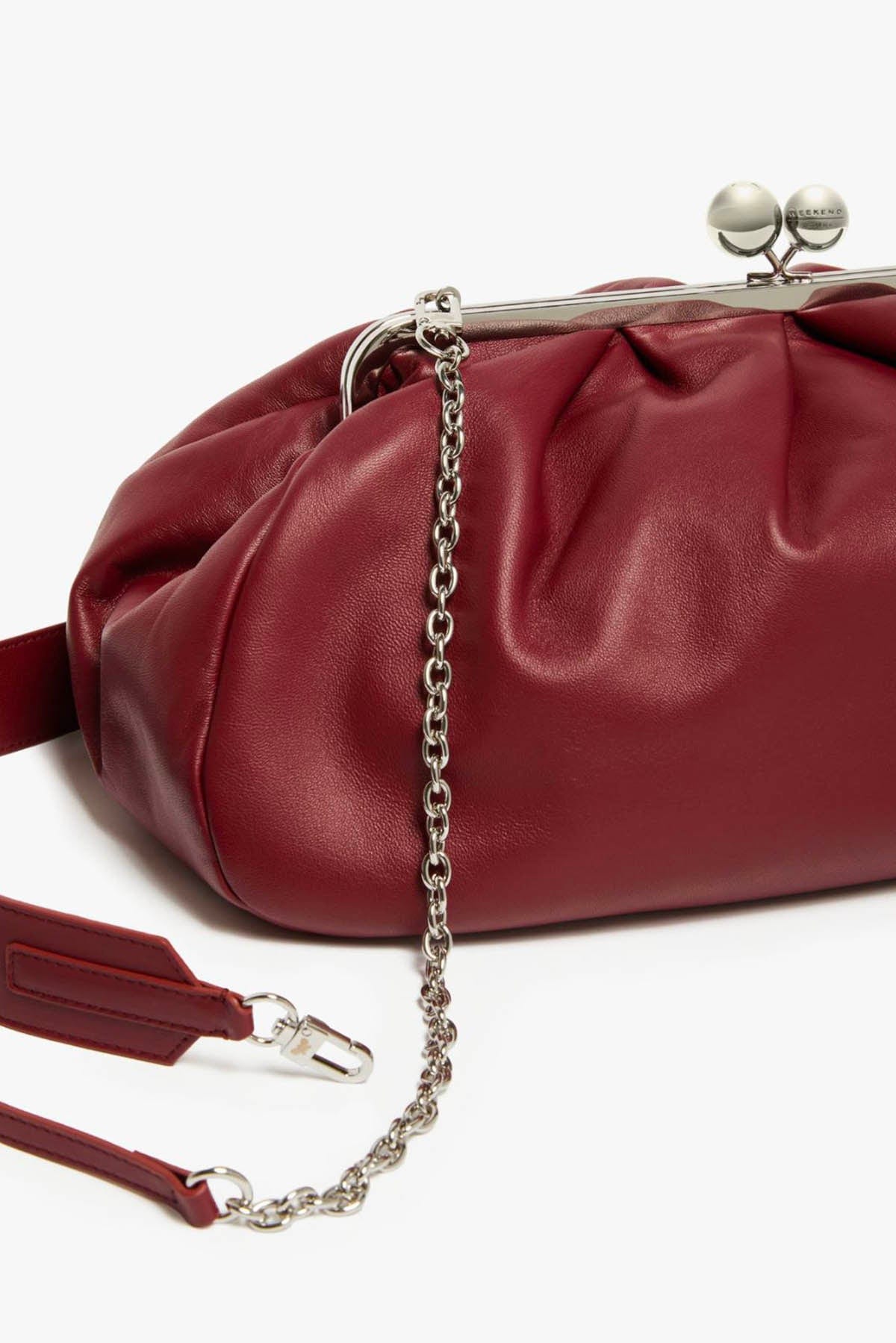 MAXMARA&#39;S BRANDS BORSA  ROSSO RUBINO / UNICA Borsa Weekend Max Mara Rosso Rubino Provino