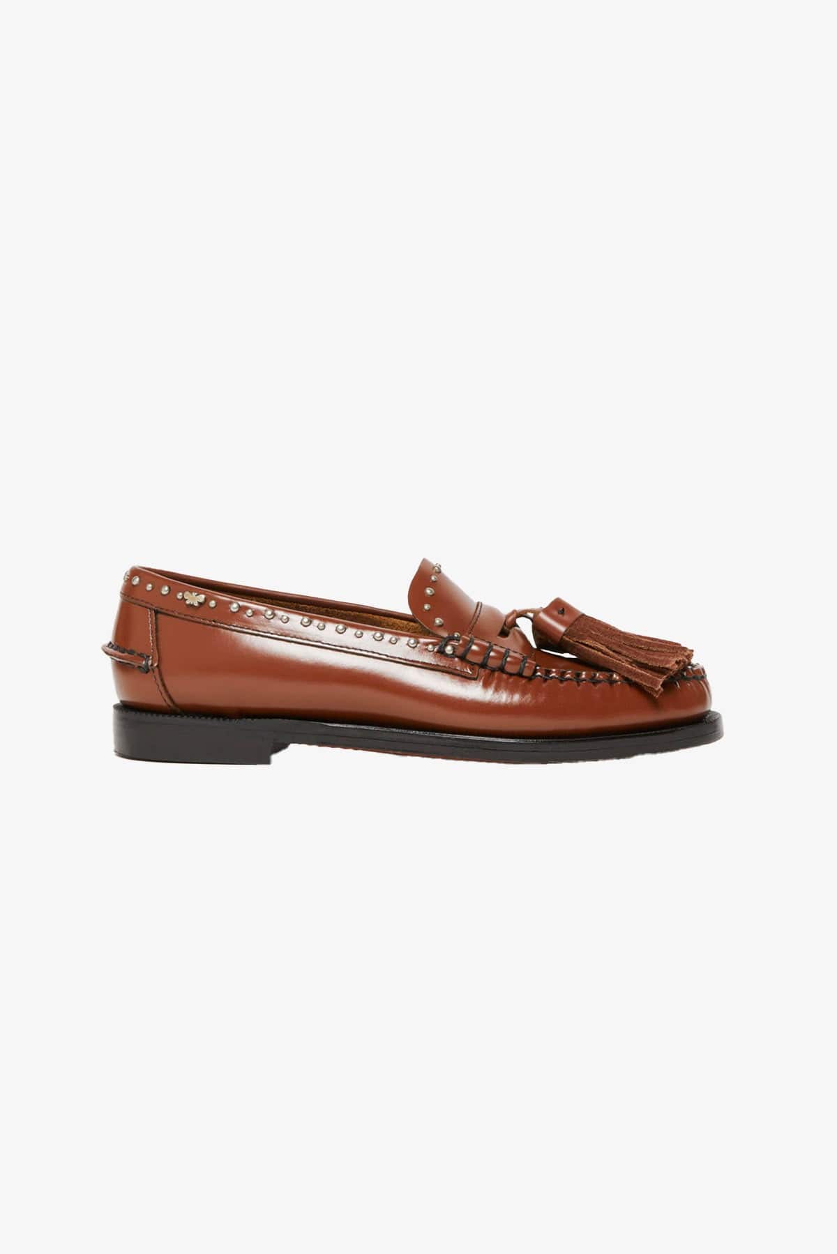 MAXMARA&#39;S BRANDS CALZATURE  CUOIO / 34 Mocassino in pelle donna Max Mara Weekend Weekendan