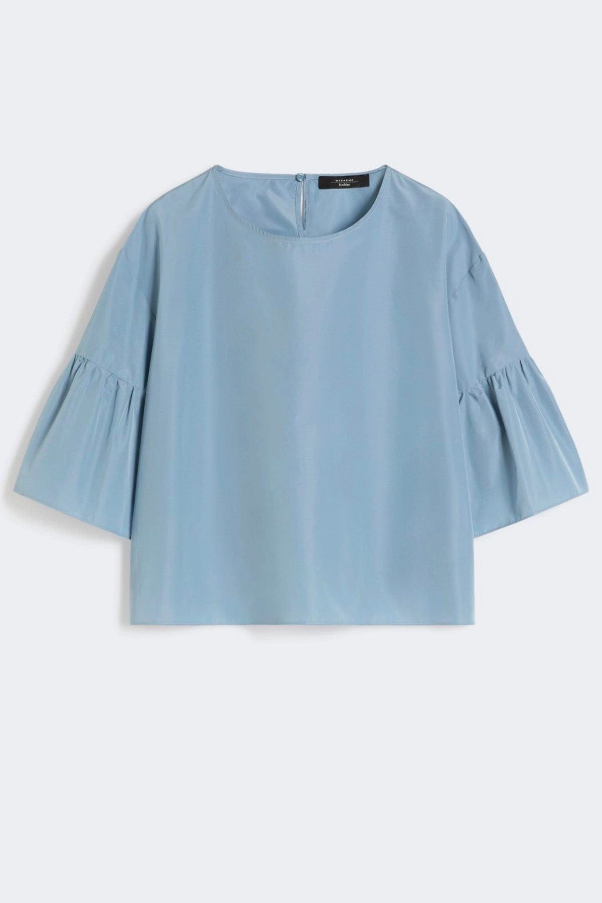 MAXMARA'S BRANDS CAMICIA  AZZURRO / 34 Camicia donna in teffetà Weekend Max Mara Wkdbreak