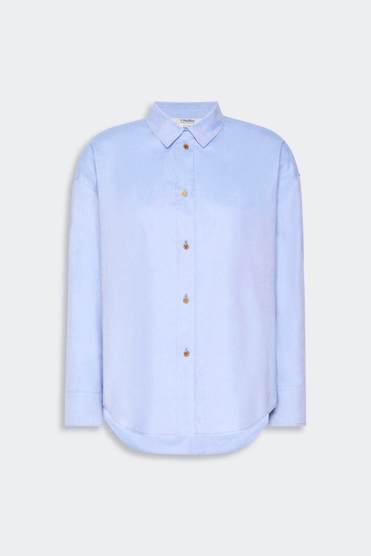 MAXMARA'S BRANDS CAMICIA  AZZURRO / 34 Camicia in cotone donna 'S Max Mara Smmvolonta