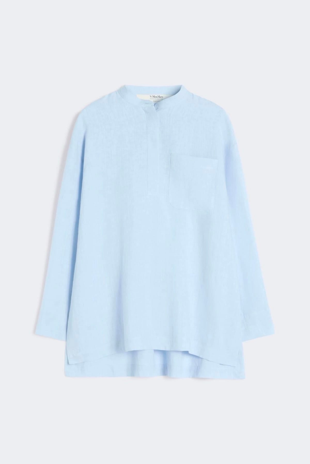 MAXMARA'S BRANDS CAMICIA  AZZURRO / 34 Camicia in lino donna 'S Max Mara Smmcantico