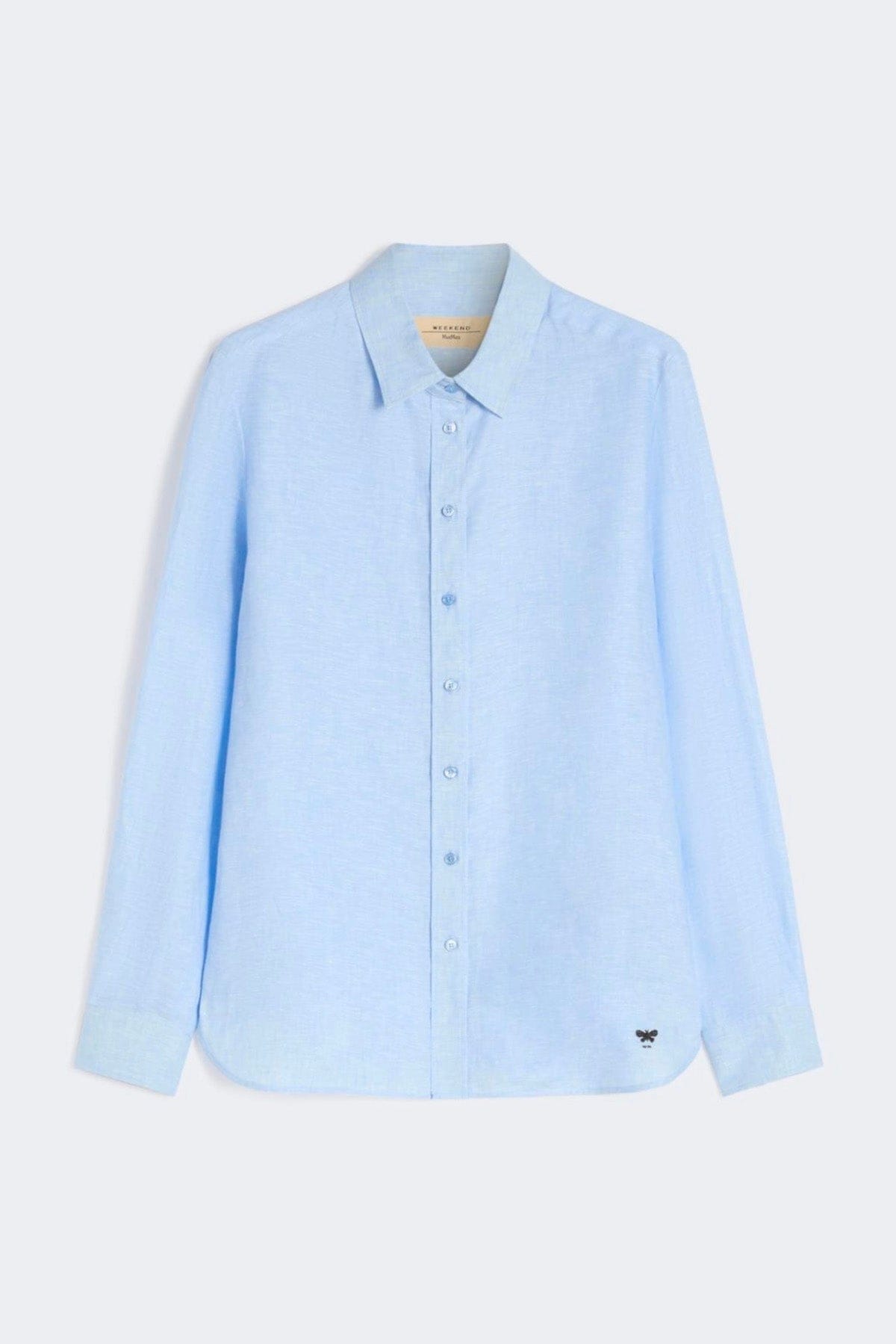 MAXMARA'S BRANDS CAMICIA  AZZURRO / 34 Camicia in lino donna Weekend Max Mara Wkdwerner