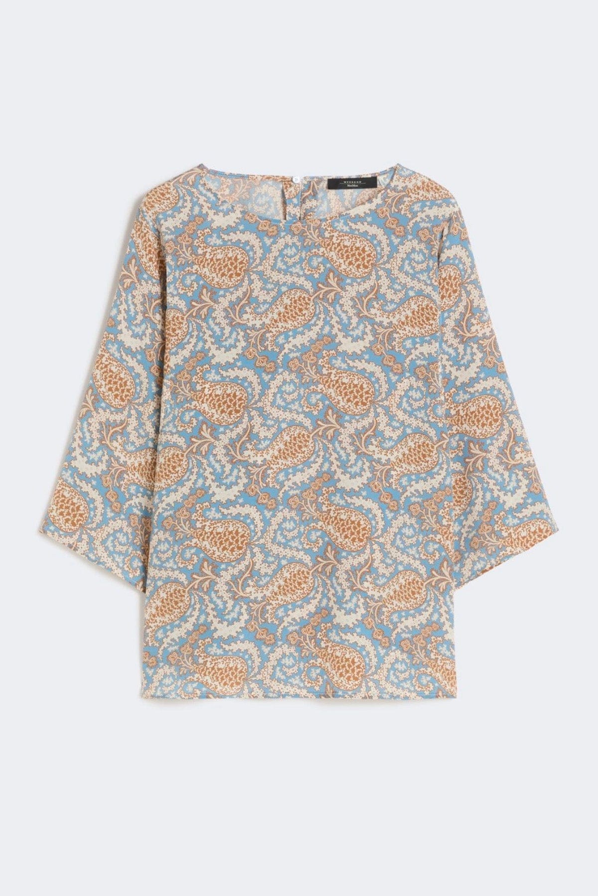 MAXMARA'S BRANDS CAMICIA  AZZURRO / 34 Camicia in seta stampata donna Weekend Max Mara Wkdginnico