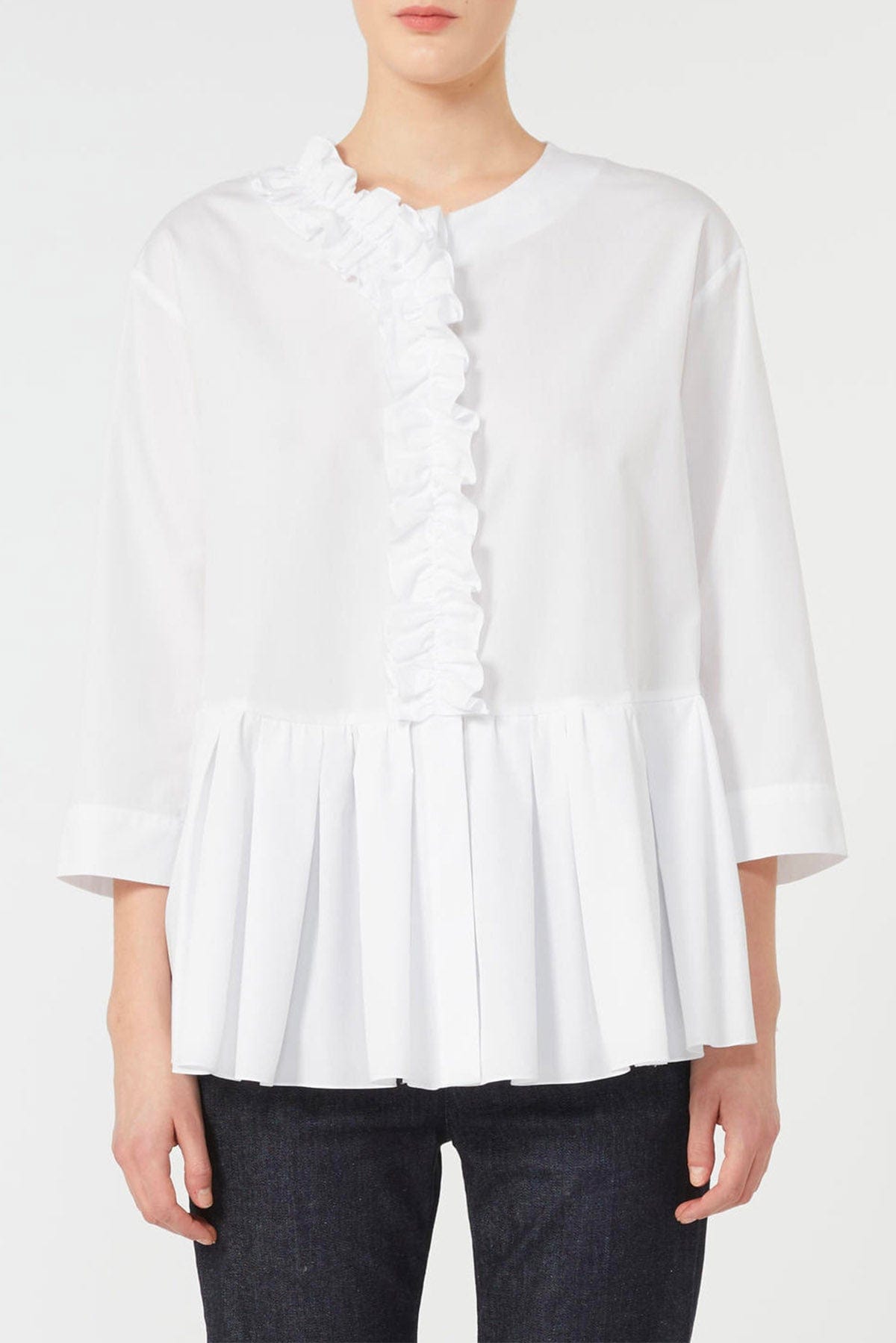 MAXMARA'S BRANDS CAMICIA  BIANCO / 34 Blusa di cotone donna 'S Max Mara Musa
