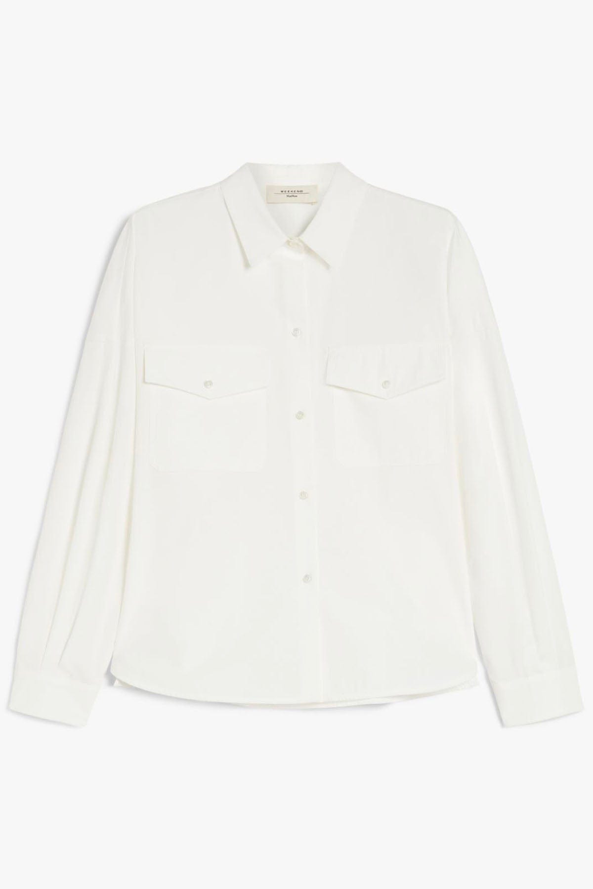 MAXMARA&#39;S BRANDS CAMICIA  BIANCO / 34 Camicia Bianca Cotone Donna Skipper