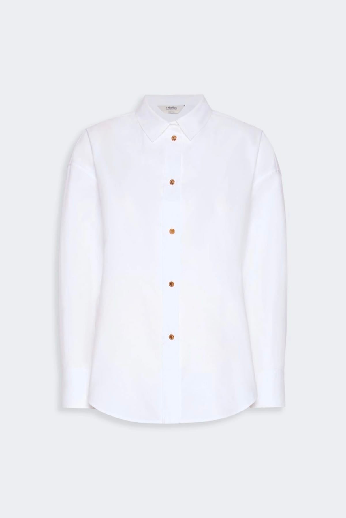 MAXMARA'S BRANDS CAMICIA  BIANCO / 34 Camicia in cotone donna 'S Max Mara Smmvolonta