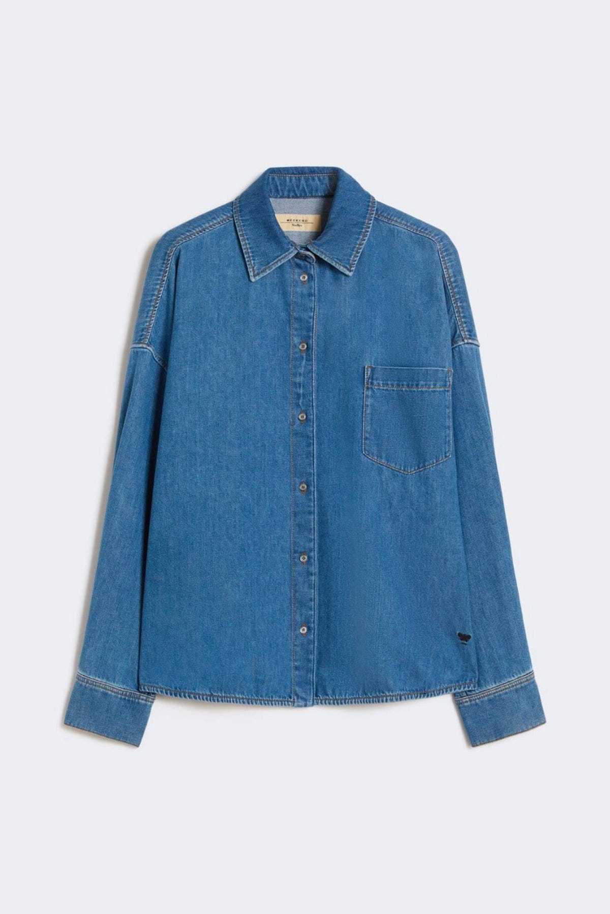 MAXMARA'S BRANDS CAMICIA  BLU / 34 Camicia in jeans donna Max Mara Weekend Wkdfoggia