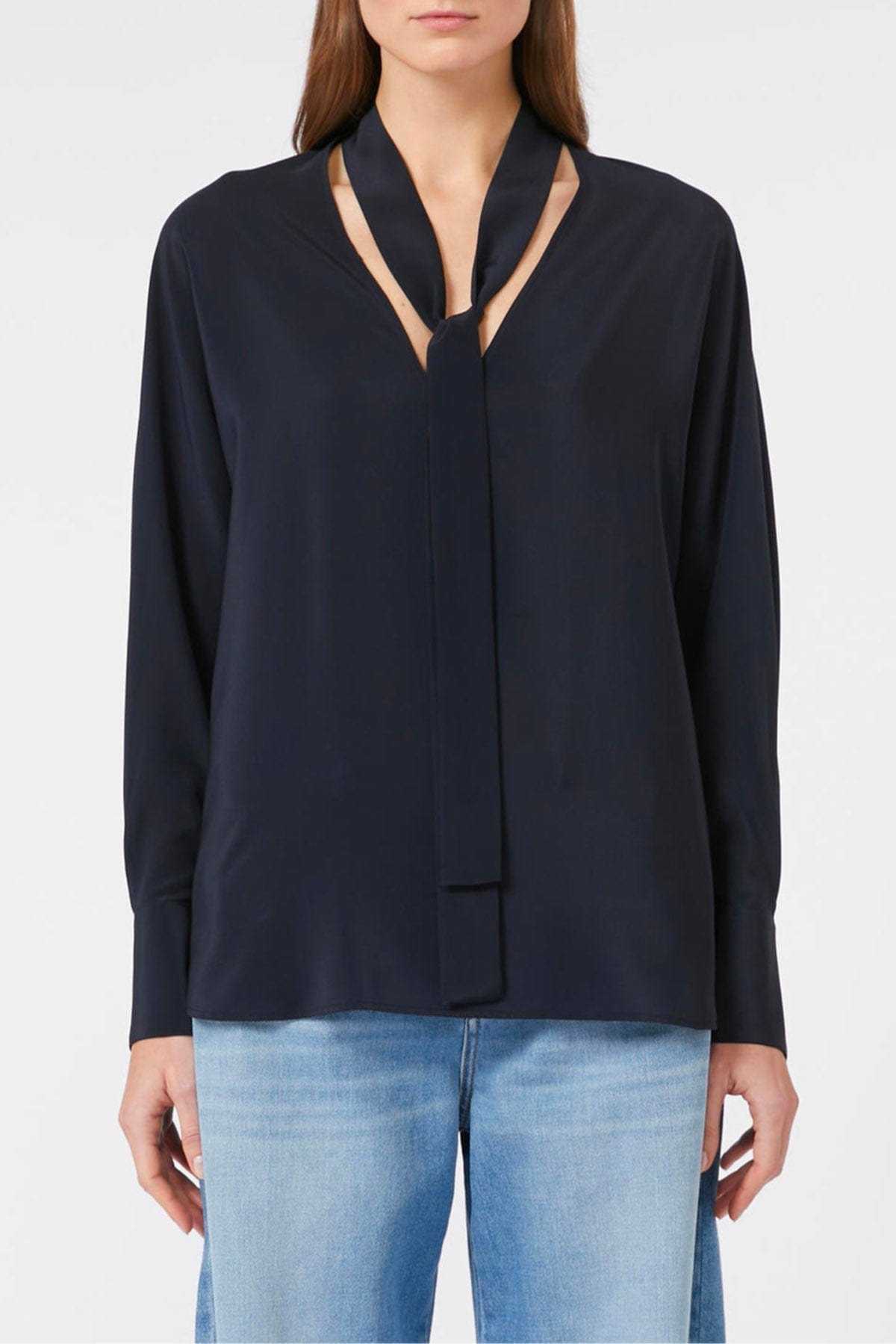 MAXMARA'S BRANDS CAMICIA  BLU / 34 Camicia in seta donna Studio Max Mara Caco