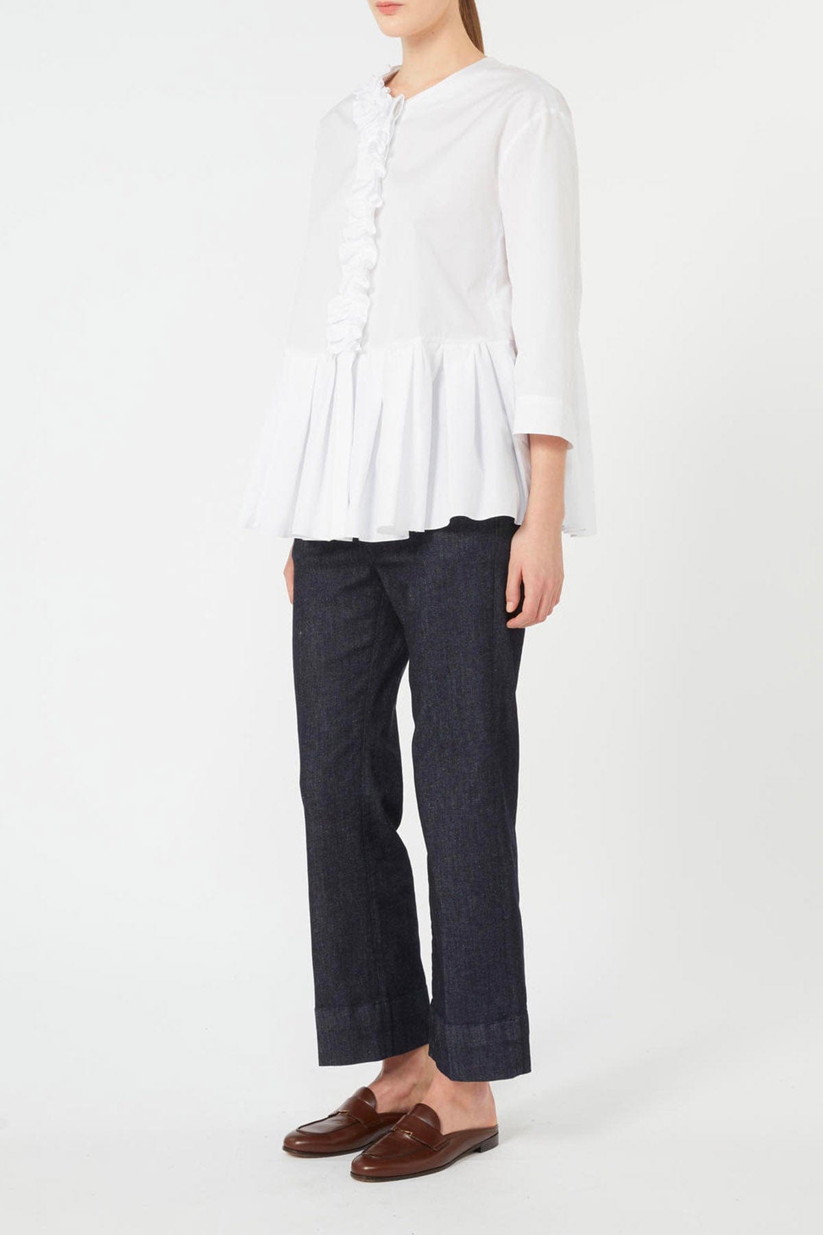 MAXMARA'S BRANDS CAMICIA  BIANCO / 34 Blusa di cotone donna 'S Max Mara Musa