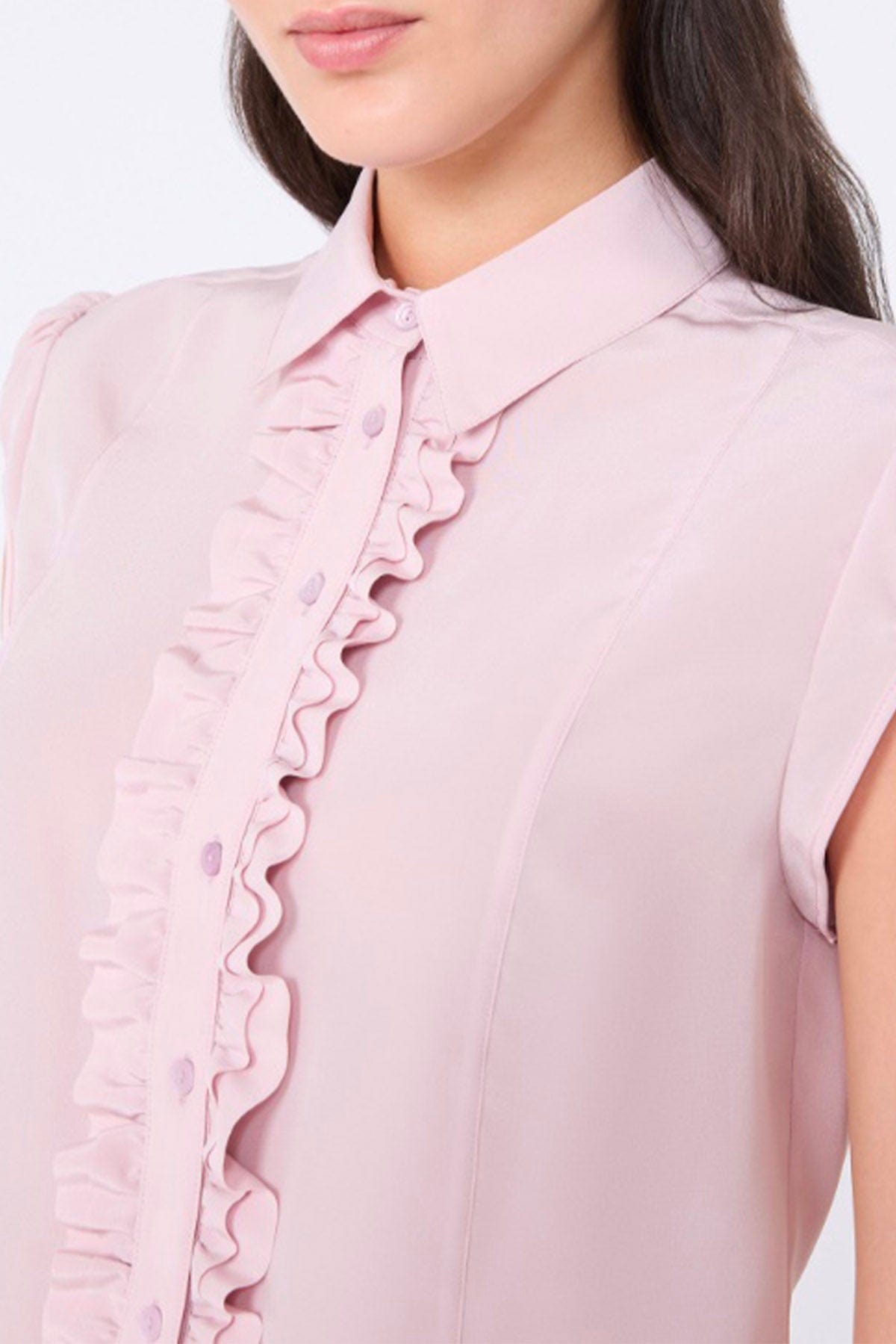 MAXMARA'S BRANDS CAMICIA  ROSA / 34 Camicia a maniche corte in seta donna Studio Max Mara Skipper