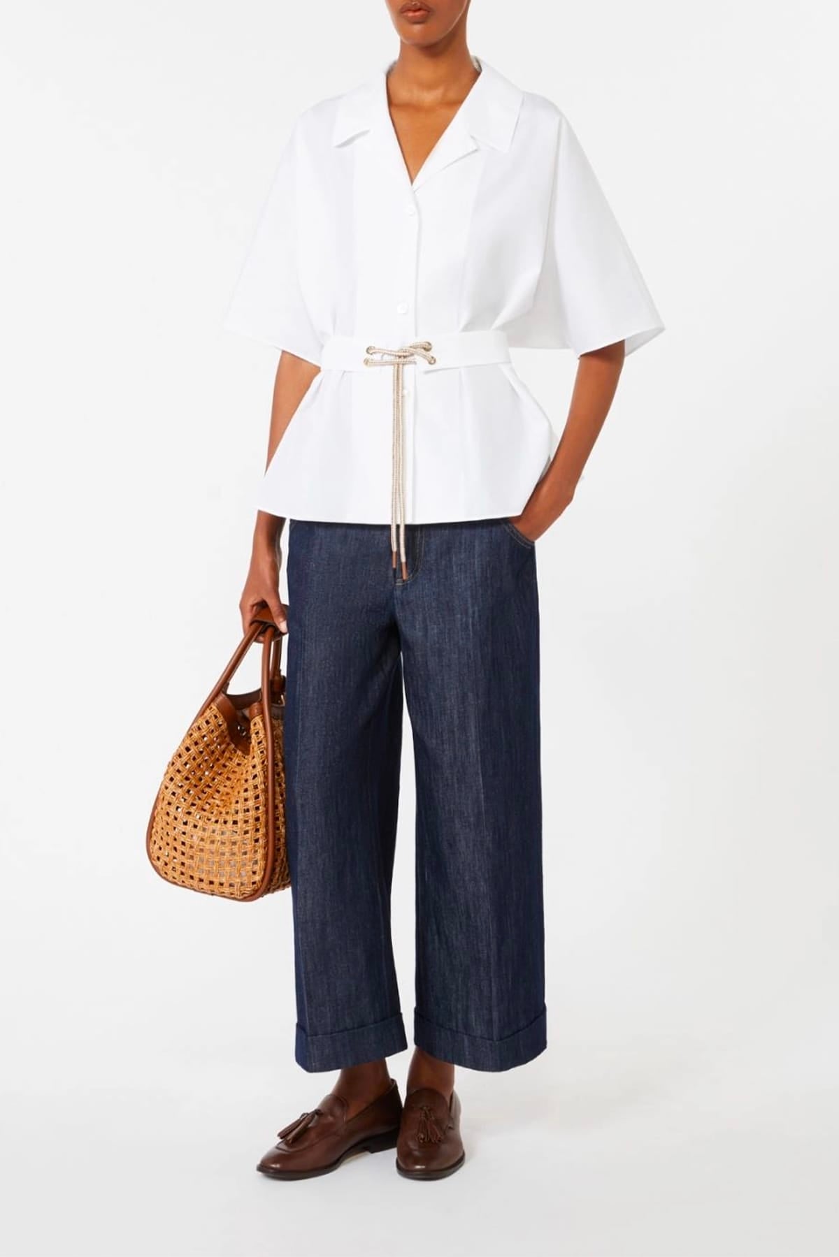 MAXMARA'S BRANDS CAMICIA  Camicia bianca in cotone donna 'S Max Mara Smmcarisma