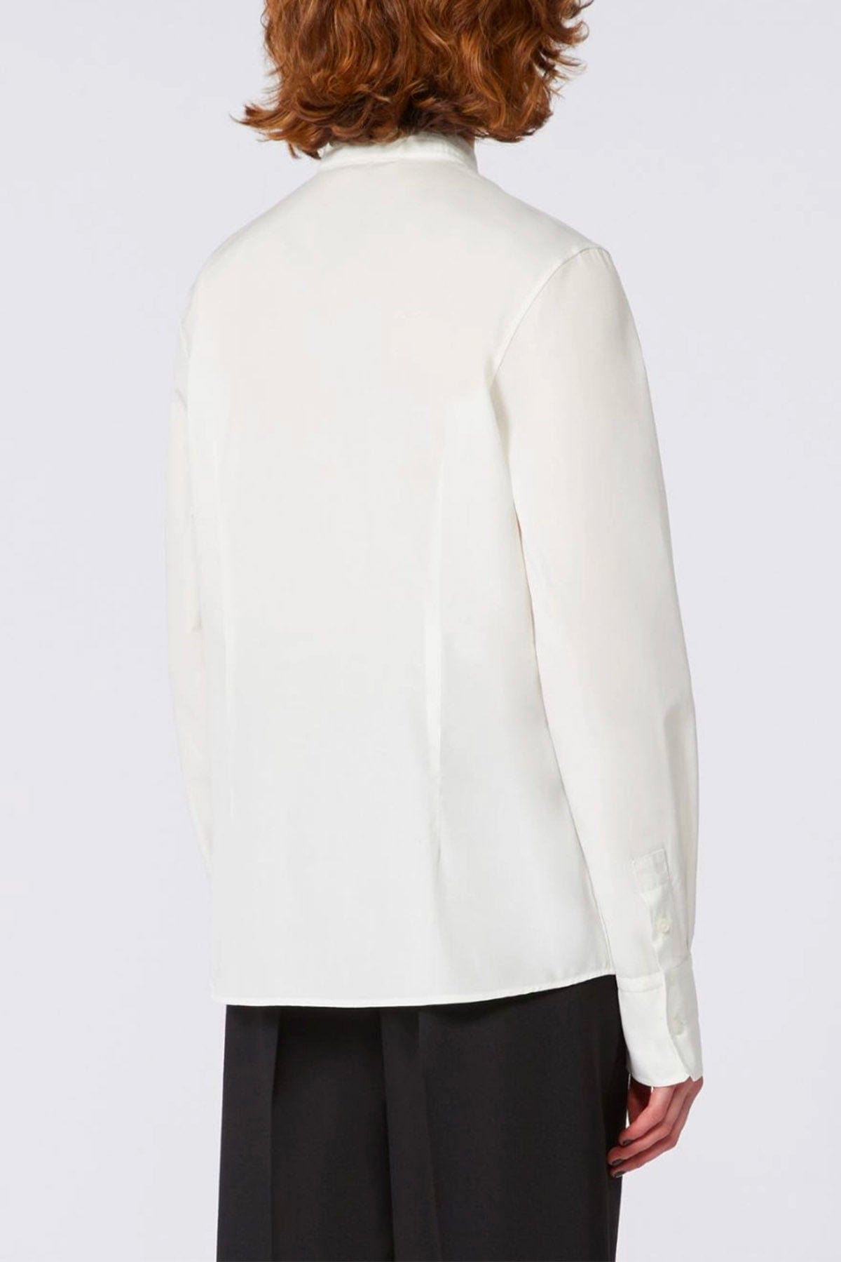 MAXMARA&#39;S BRANDS CAMICIA  Camicia in cotone bianco donna Max Mara Weekend Butterfly1234