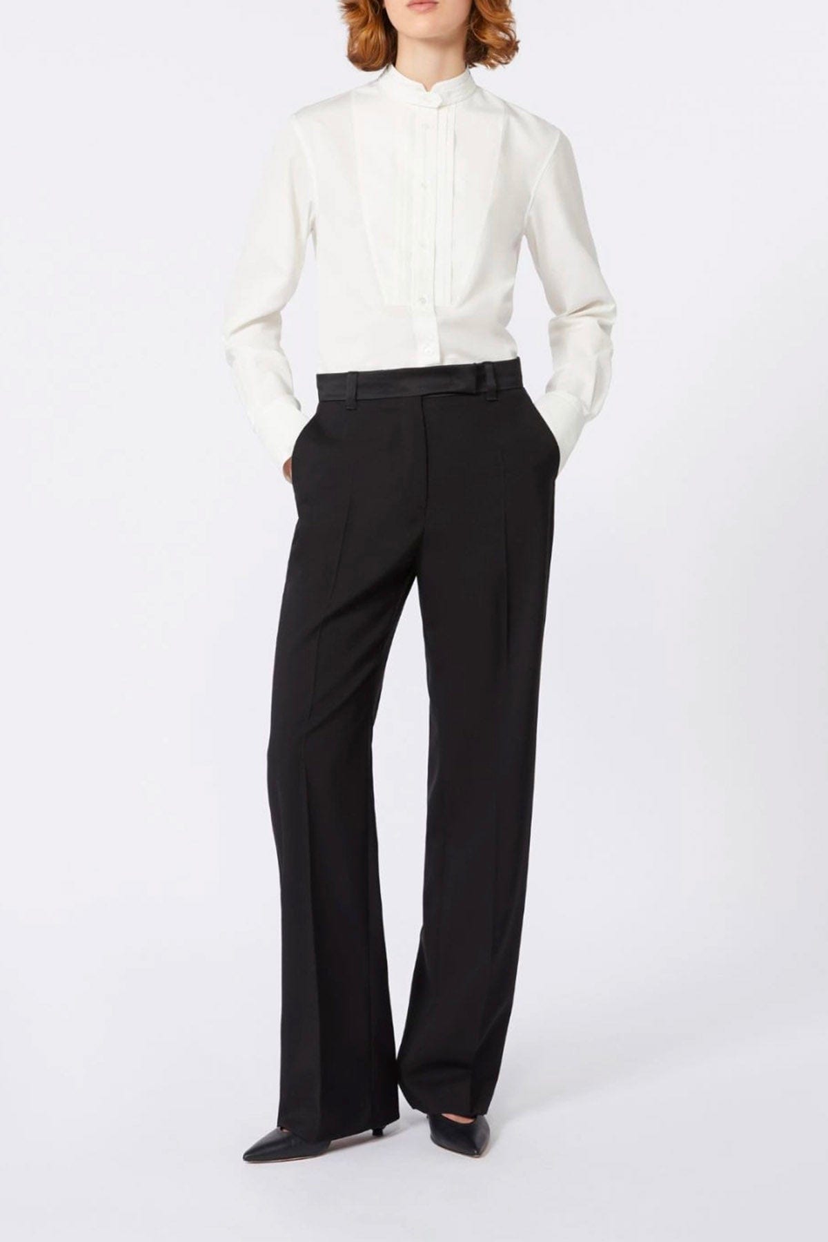 MAXMARA&#39;S BRANDS CAMICIA  Camicia in cotone bianco donna Max Mara Weekend Butterfly1234
