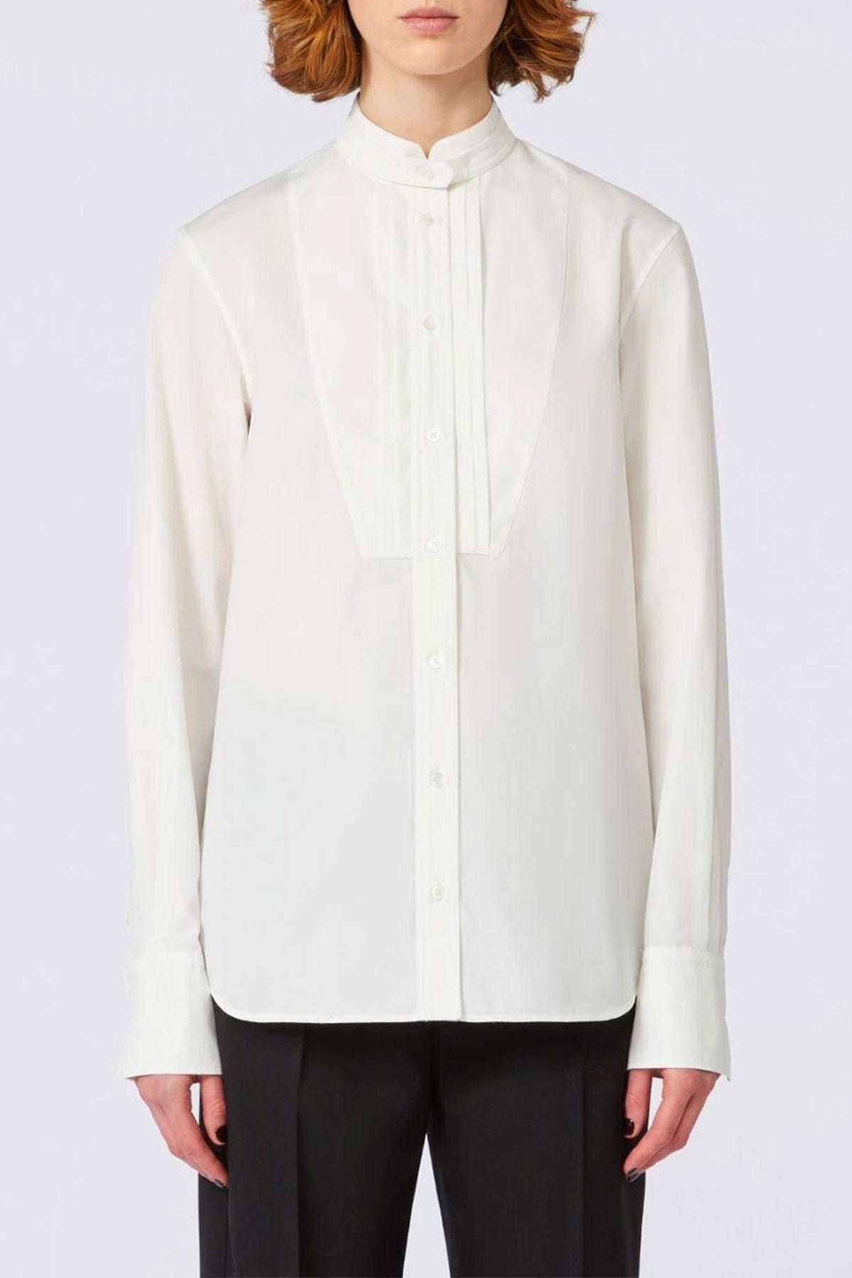 MAXMARA&#39;S BRANDS CAMICIA  Camicia in cotone bianco donna Max Mara Weekend Butterfly1234
