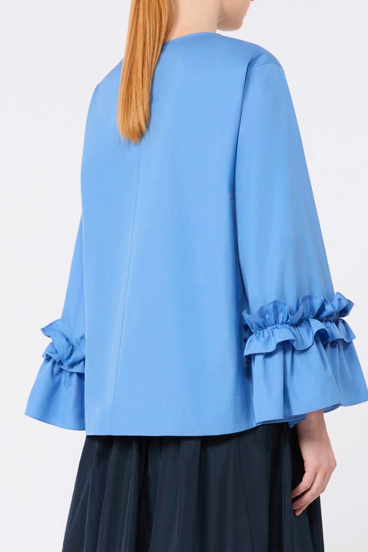 MAXMARA'S BRANDS CAMICIA  Camicia in cotone donna azzurra 'S Max Mara Smmvalzer