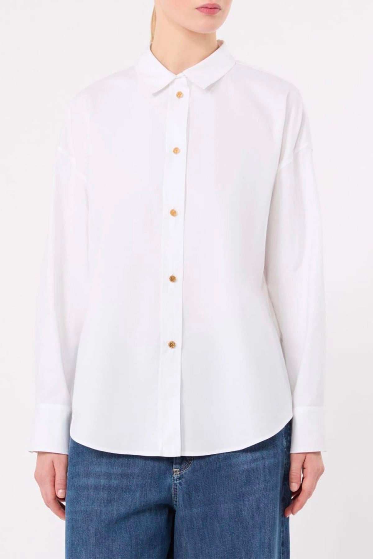 MAXMARA'S BRANDS CAMICIA  AZZURRO / 34 Camicia in cotone donna 'S Max Mara Smmvolonta