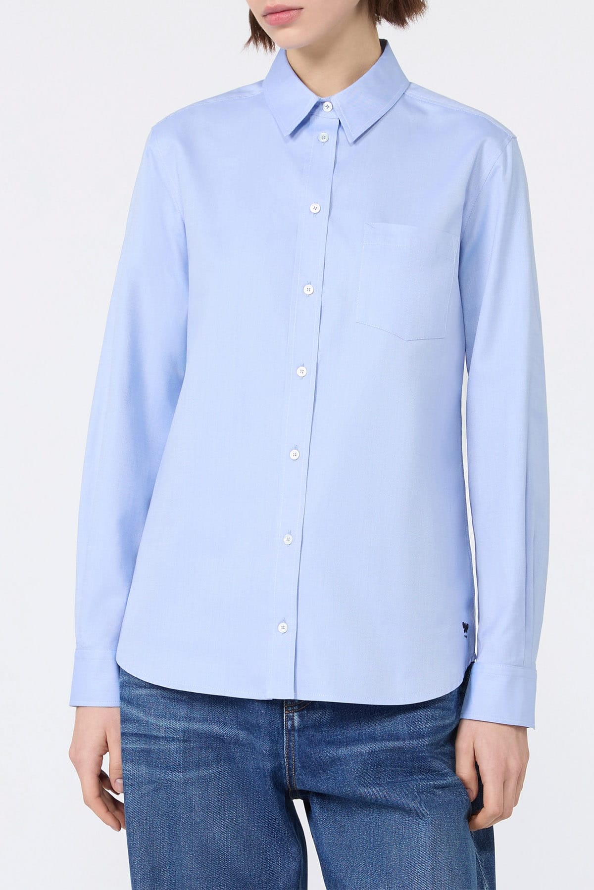MAXMARA'S BRANDS CAMICIA  Camicia in cotone oxford Max Mara Weekend Wkdcobalto