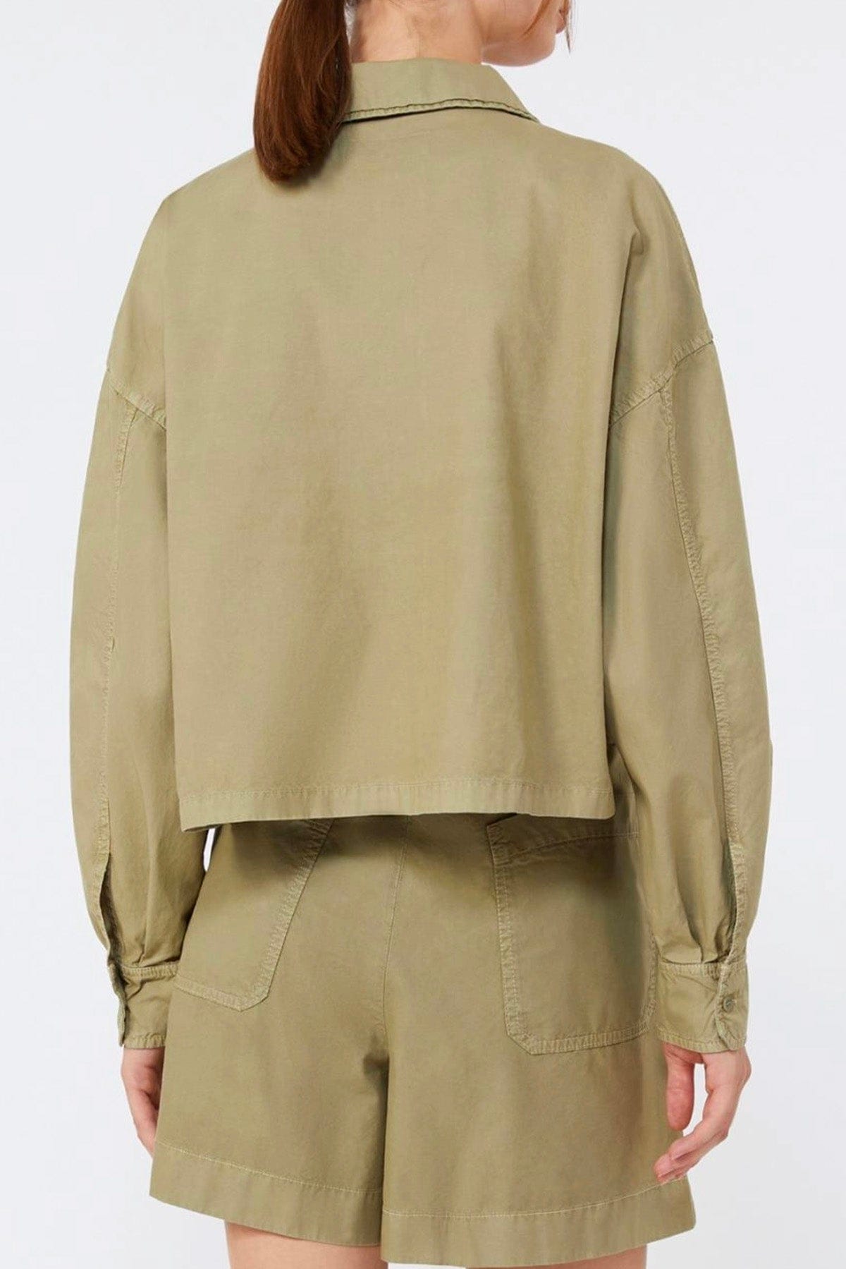 MAXMARA'S BRANDS CAMICIA  Camicia in cotone verde donna Weekend Max Mara Wkdaccenni