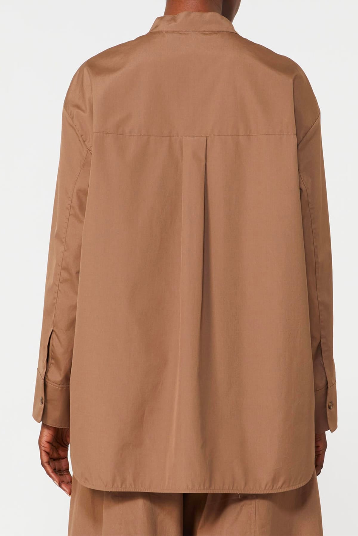 MAXMARA'S BRANDS CAMICIA  MARRONE MOU / 34 Camicia in popeline donna 'S Max Mara Smmali