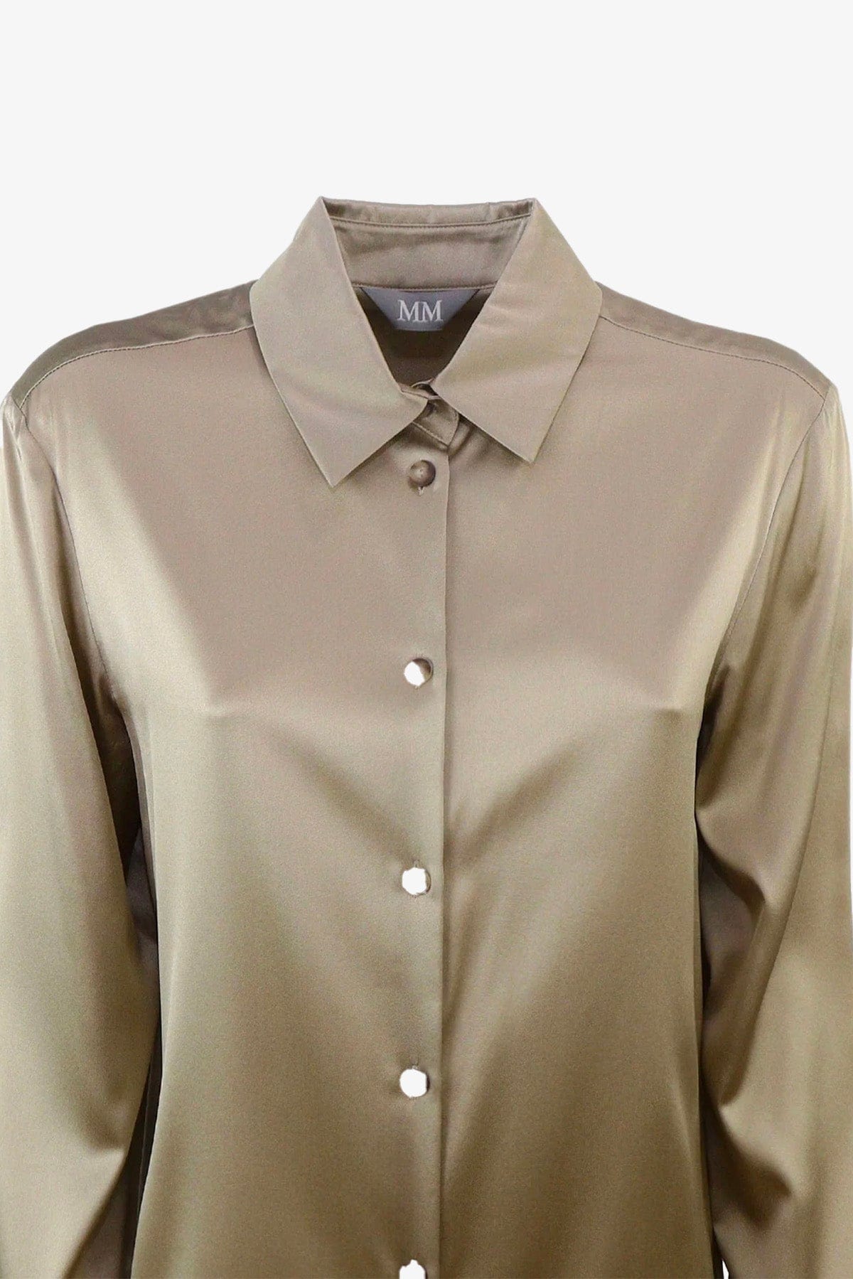 MAXMARA'S BRANDS CAMICIA  FANGO / 34 Camicia in raso donna Max Mara MM Kadiak