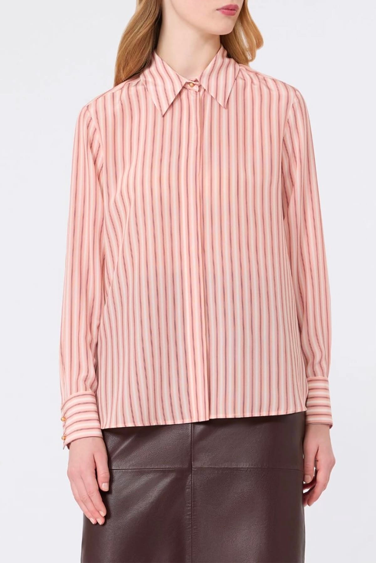 MAXMARA'S BRANDS CAMICIA  Camicia in seta rigata donna Max Mara Studio Mstflirt