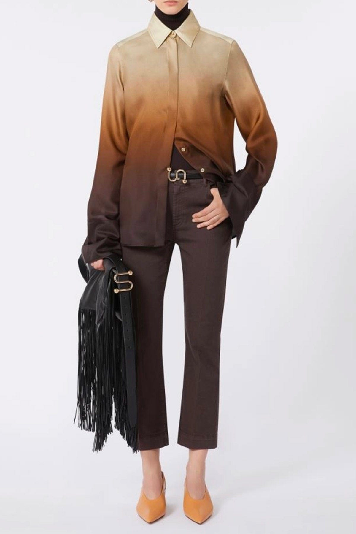 MAXMARA&#39;S BRANDS CAMICIA  Camicia in seta sfumata donna Sportmax Ago