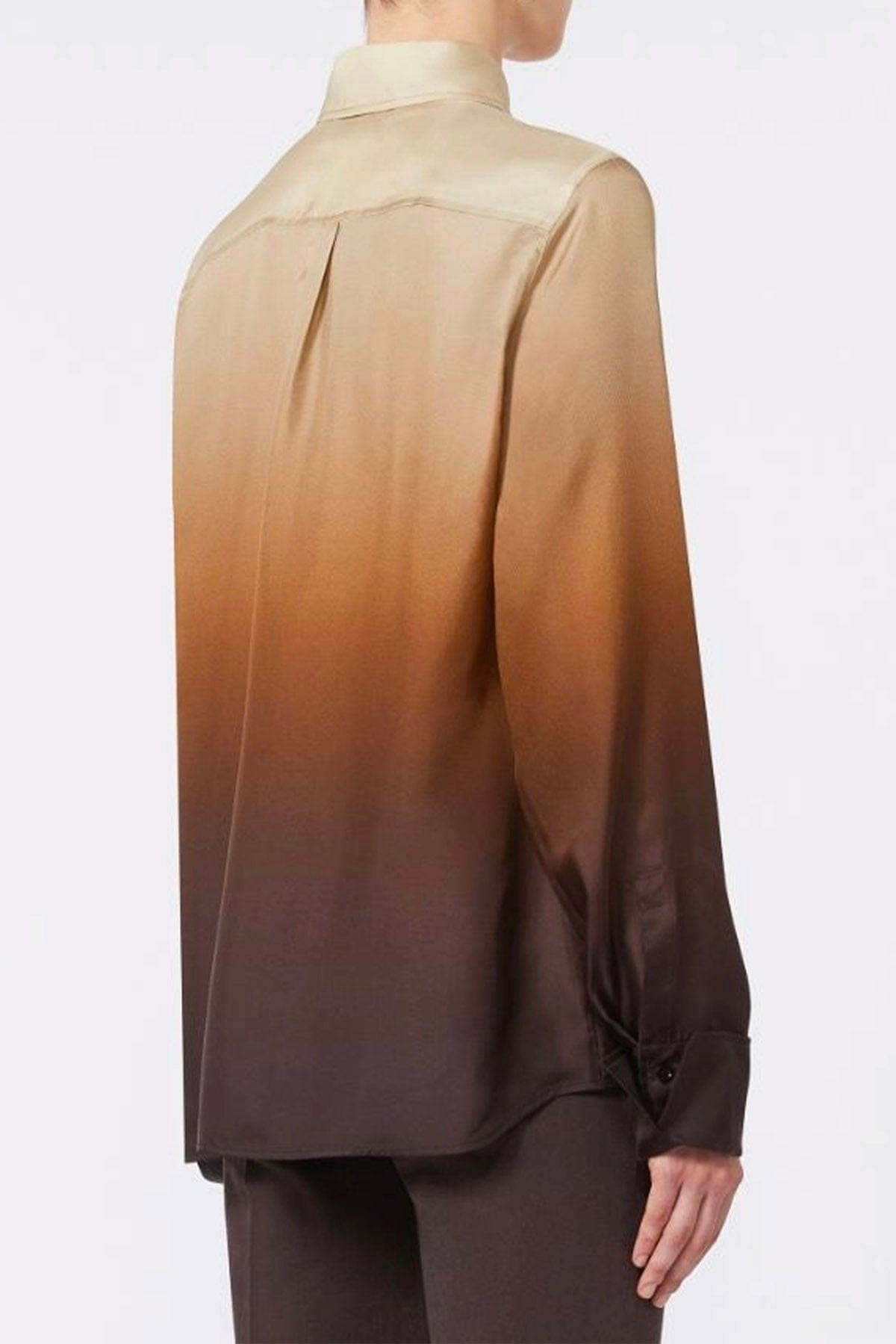 MAXMARA&#39;S BRANDS CAMICIA  Camicia in seta sfumata donna Sportmax Ago