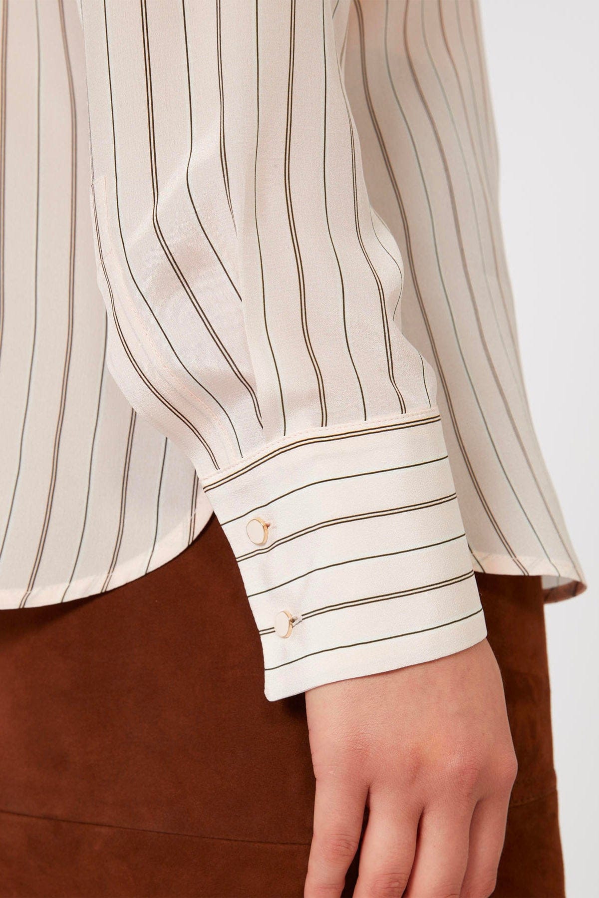MAXMARA'S BRANDS CAMICIA  Camicia rigata in seta donna Max Mara Studio Mstflirt