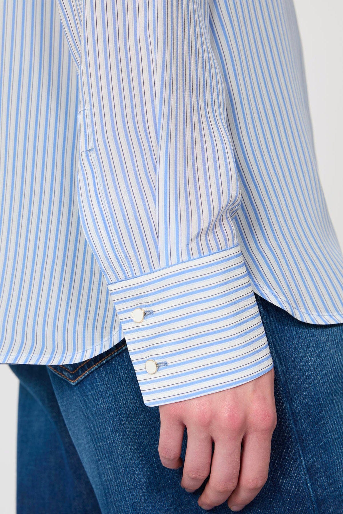 MAXMARA'S BRANDS CAMICIA  Camicia rigata in seta donna Max Mara Studio Mstflirt