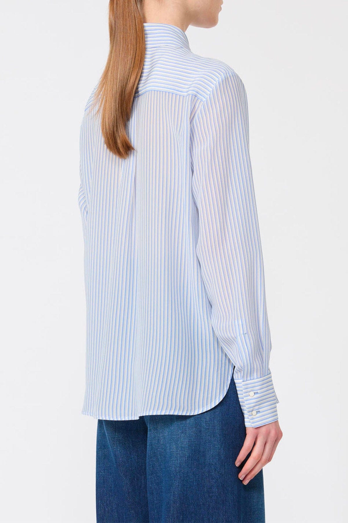 MAXMARA'S BRANDS CAMICIA  Camicia rigata in seta donna Max Mara Studio Mstflirt