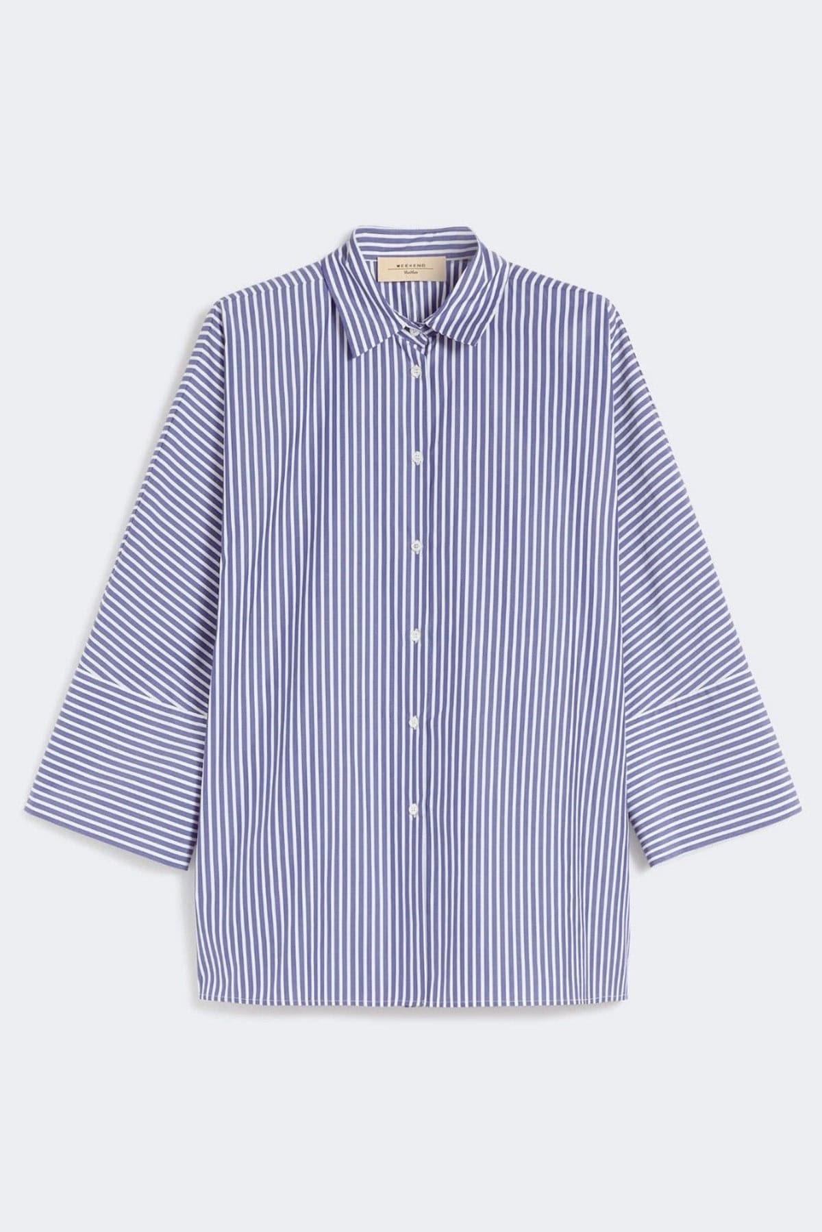 MAXMARA'S BRANDS CAMICIA  RIGATO / 34 Camicia bianca donna in popeline di cotone Weekend Max Mara Wkdhudson