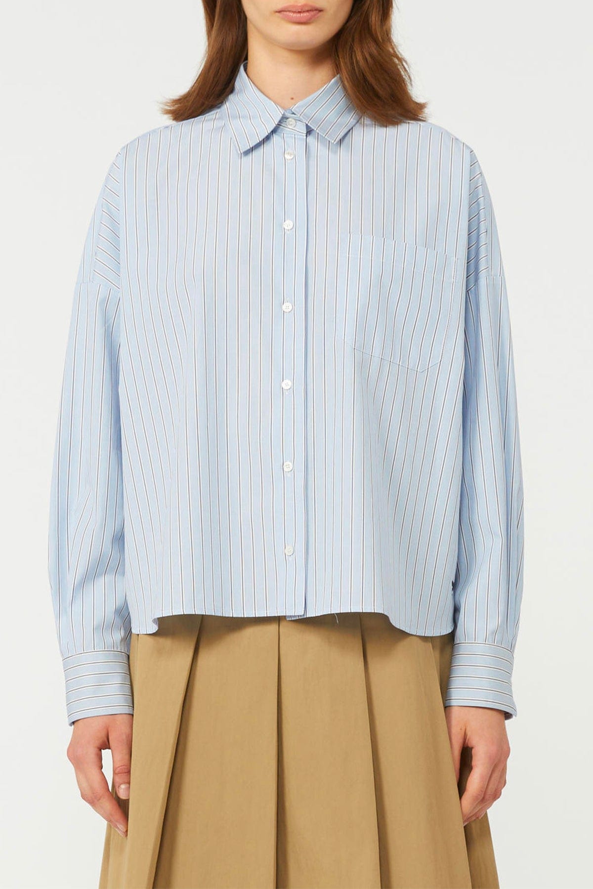 MAXMARA'S BRANDS CAMICIA  RIGATO AZZURRO - BLU / 34 Camicia rigata donna Max Mara Weekend Wkdaureo