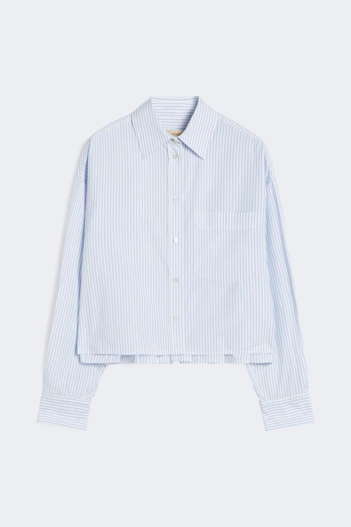 MAXMARA'S BRANDS CAMICIA  RIGATO BIANCO - AZZURRO / 34 Camicia in cotone donna Max Mara Weekend Wkdeden