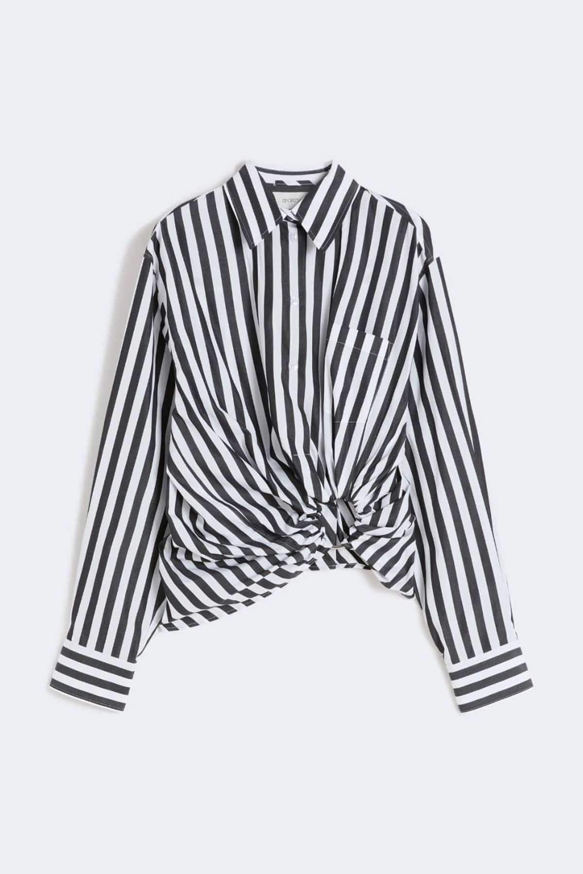 MAXMARA'S BRANDS CAMICIA  RIGATO NERO / 34 Camicia donna Sportmax rigata Spxpalmizi