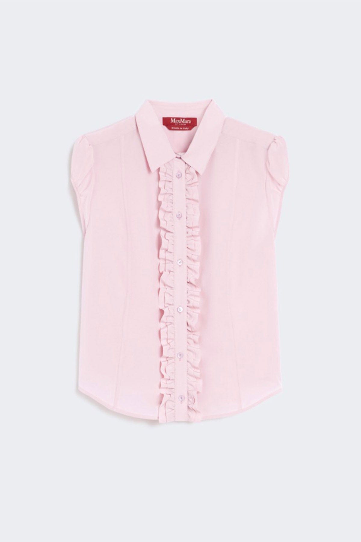 MAXMARA&#39;S BRANDS CAMICIA  ROSA / 34 Camicia a maniche corte in seta donna Studio Max Mara Skipper